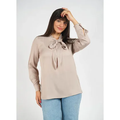 Blouse avec Nœud Devant